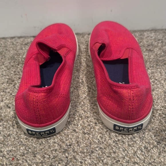 Sperry Pink Loafer Shoes with Elastic Stretch - Size 7.5 - Picture 5 of 7
